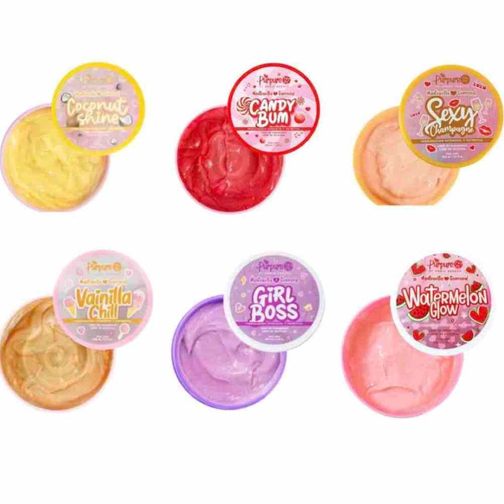 MANTEQUILLA CORPORAL GLITTER 220G PURPURE