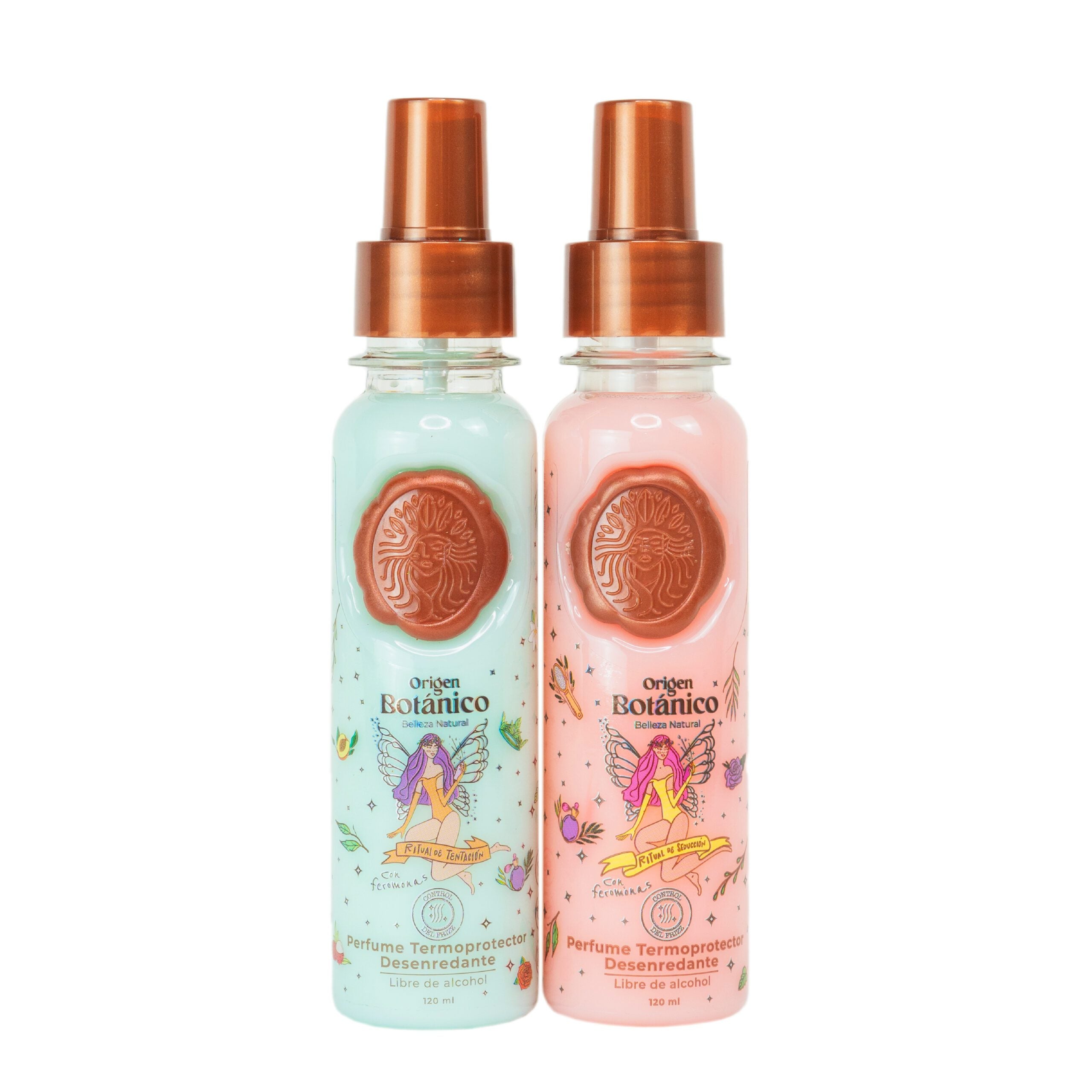 Duo Rosado Y Azul Termoprotector Ritual Botanico
