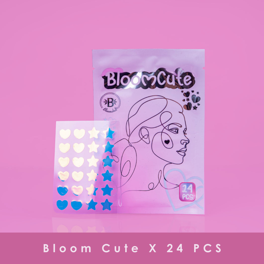 PARCHES BLOOM CUTE X24 - PARCHES HIDROCOLOIDES PARA ACNÉ - BLOOMSHELL