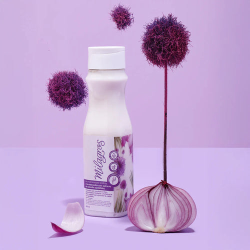 ACONDICIONADOR ANTIFRIZZ Y FORTALECER CON CEBOLLA Y PEPTIDOS MILAGROS