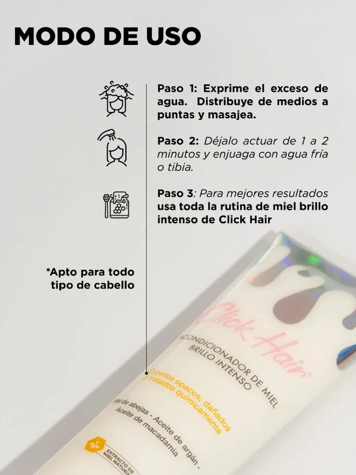 ACONDICIONADOR DE MIEL - CLICK HAIR