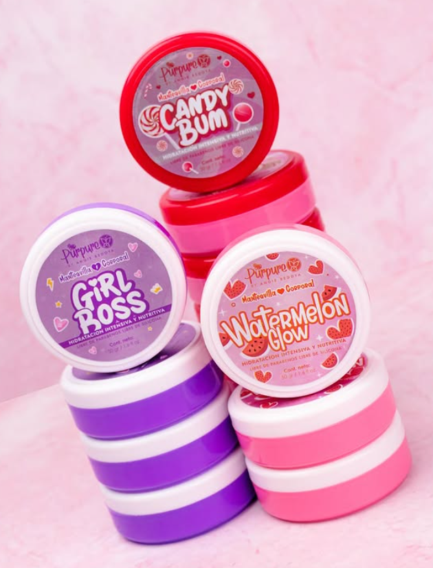 MANTEQUILLA GLITTER CORPORAL 50G PURPURE