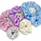 GORRO DE SATIN Y SCRUNCHIE