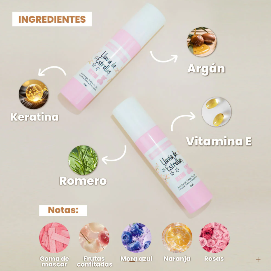 PERFUME PARA CABELLO LLUVIA DE ESTRELLAS