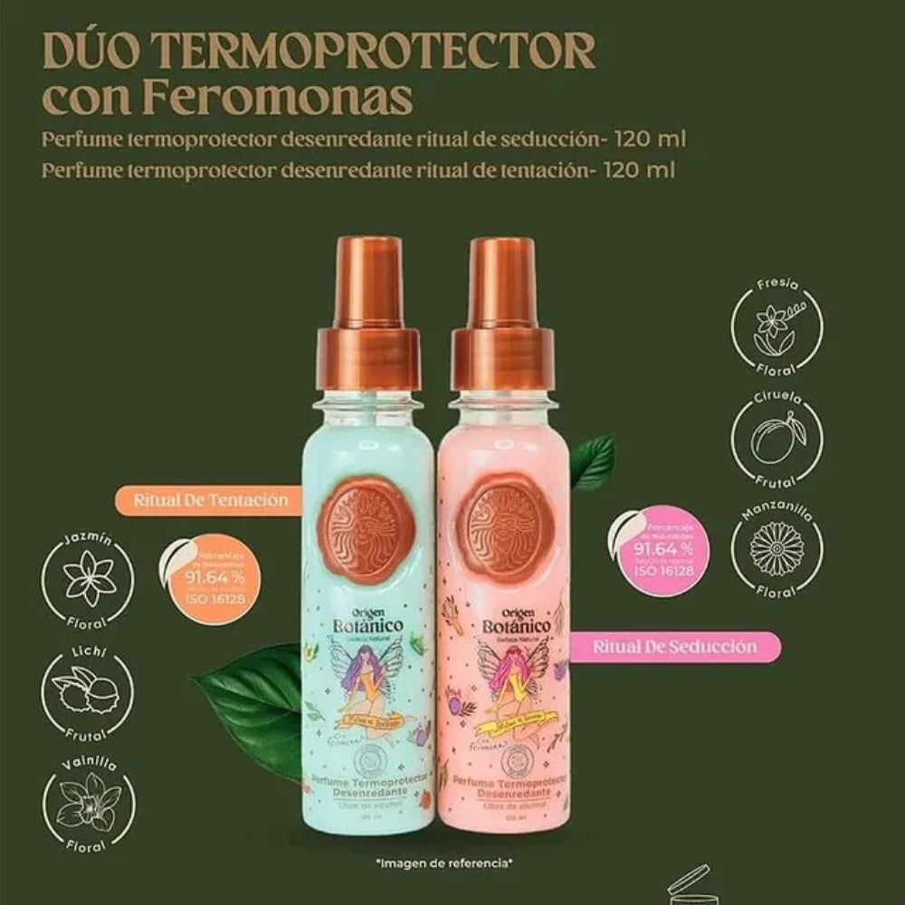 Duo Rosado Y Azul Termoprotector Ritual Botanico