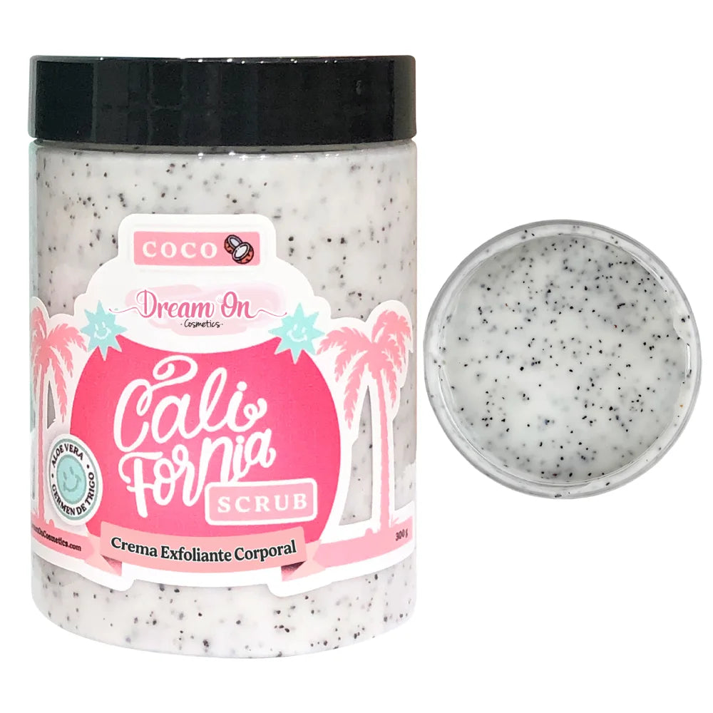 EXFOLIANTE CORPORAL Y FACIAL DE COCO - DREAM ON COSMETICS