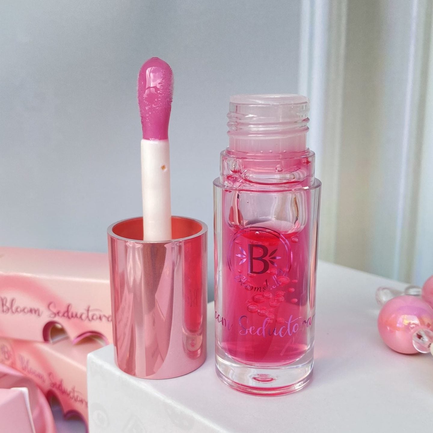 BLOOM SEDUCTORA - LIP OIL &amp; LIP GLOSS HIDRATANTE - BLOOMSHELL