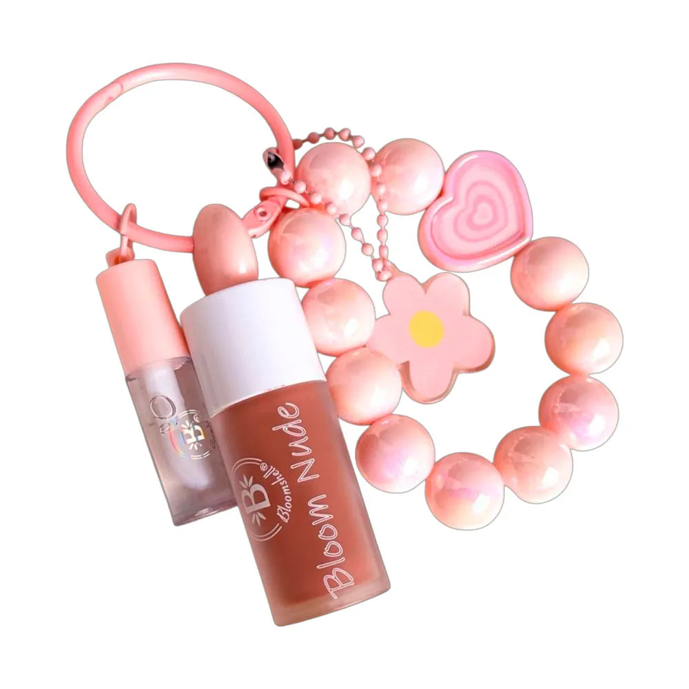LLAVEROS NUDE Y GLOSS - BLOOMSHELL