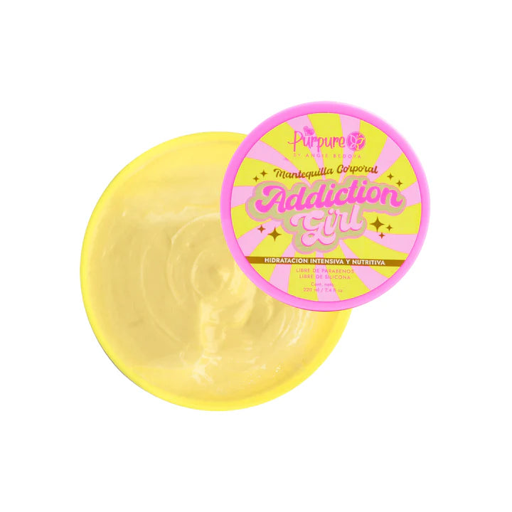 MANTEQUILLA CORPORAL GLITTER 220G PURPURE