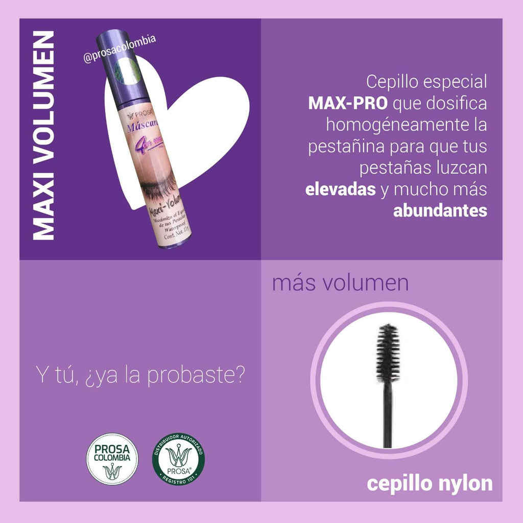 PESTAÑINA  MAXI VOLUMEN MORADA - PROSA