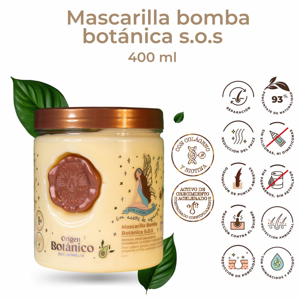 Mascarilla Bomba Botánica S.O.S Ritual Botanico