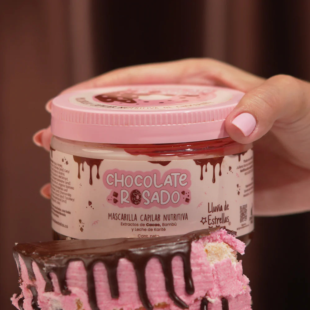 MASCARILLA CHOCOLATE ROSADA LLUVIA DE ESTRELLAS