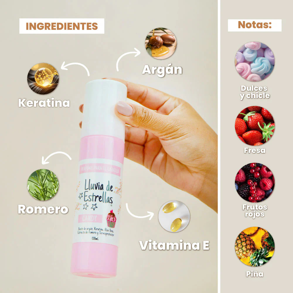 PERFUME PARA CABELLO LLUVIA DE ESTRELLAS