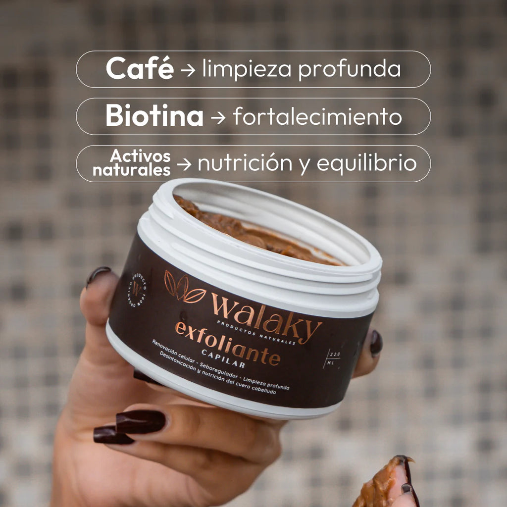 EXFOLIANTE CAPILAR DE CAFÉ - WALAKY