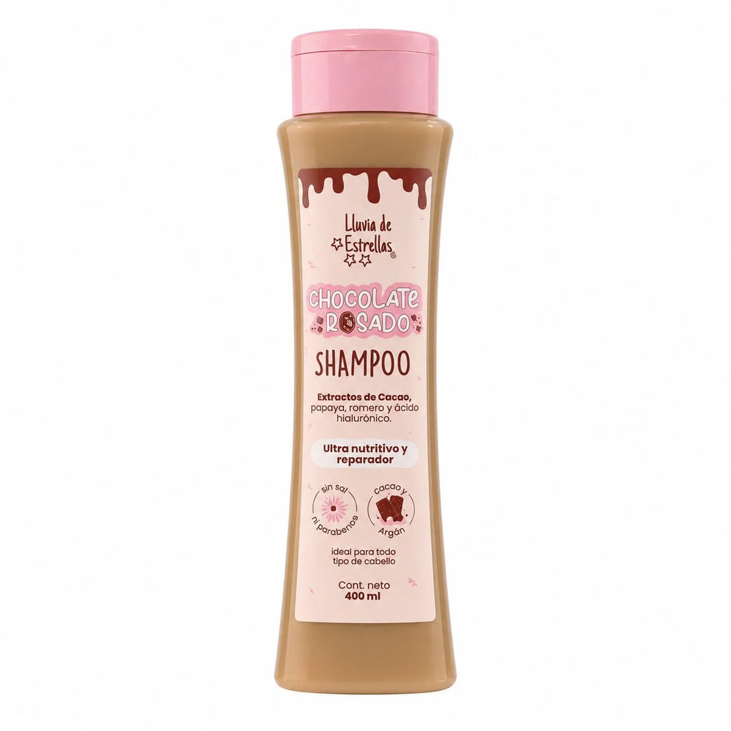 SHAMPOO CHOCOLATE ROSADO LLUVIA DE ESTRELLAS
