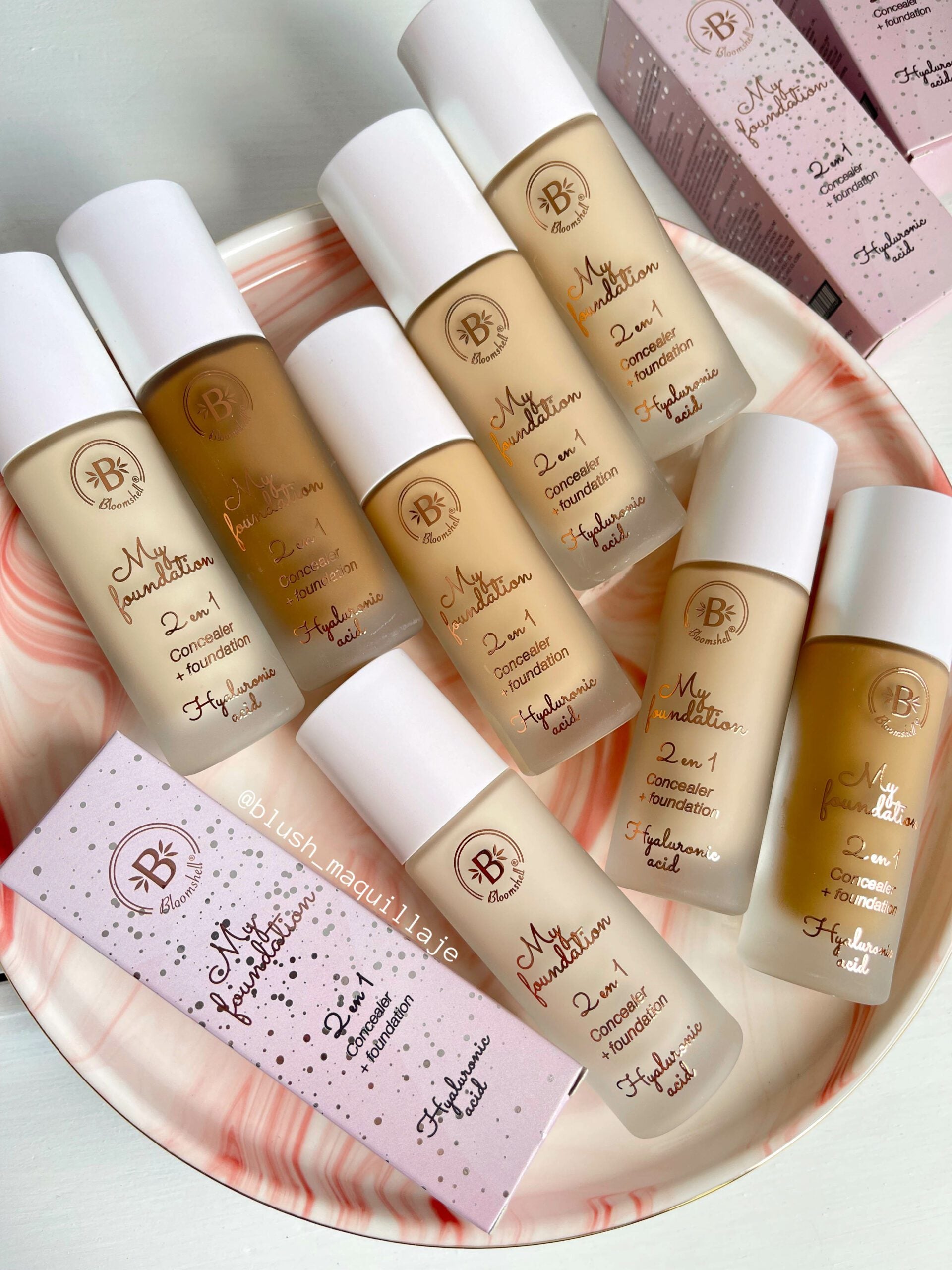 MY FOUNDATION 2 EN 1 - BASE Y CORRECTOR - BLOOMSHELL