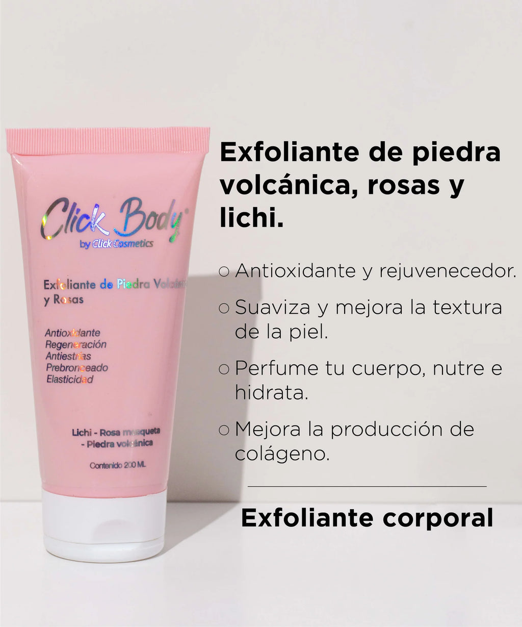 EXFOLIANTE CORPORAL DE ROSAS -  CLICK HAIR