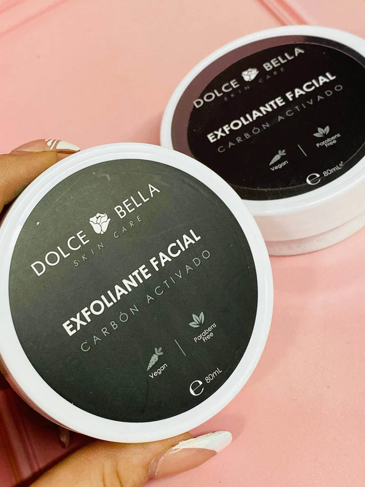 EXFOLIANTE FACIAL CON CARBÓN ACTIVADO - DOLCE BELLA