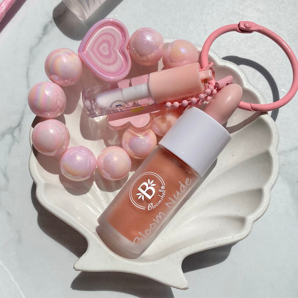 LLAVEROS NUDE Y GLOSS - BLOOMSHELL