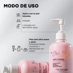 JABÓN CREMOSO DE ROSA Y LICHIS - CLICK HAIR