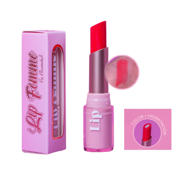 LIP FEMME - LABIAL HIDRATANTE CON MANTECA DE CACAO - BLOOMSHELL