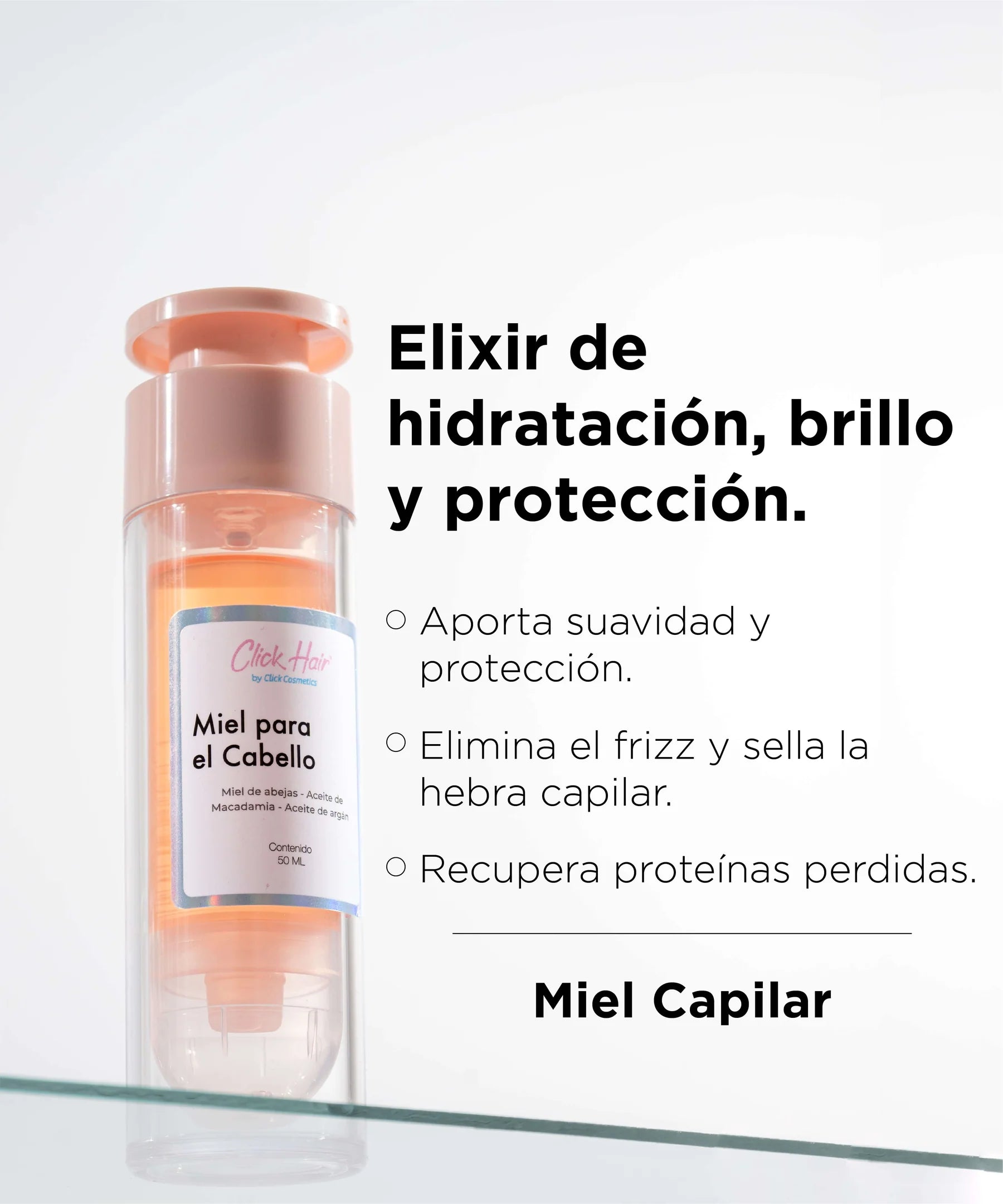 Miel Capilar Con Argan  Click Hair